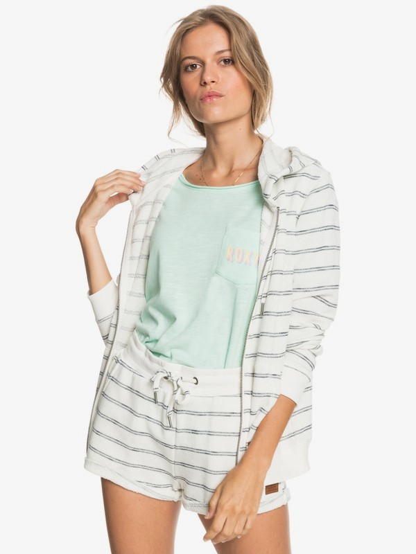 Perfect Wave Stripes Zip-Up Hoodie