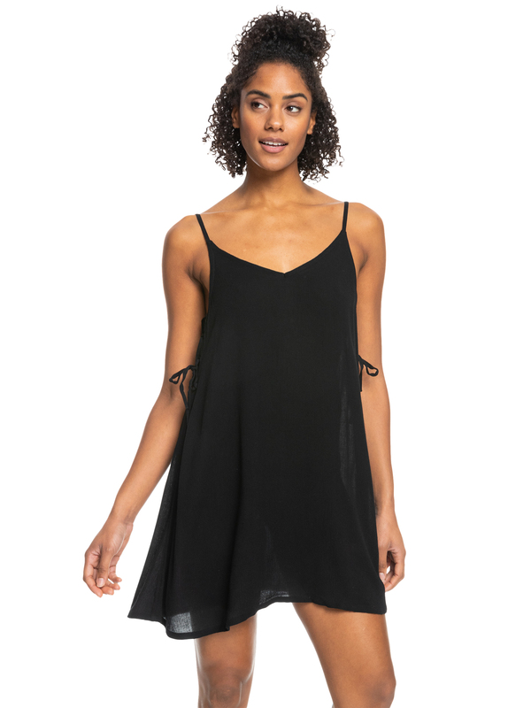 Beachy Vibes Solid Beach Cover-Up Dress