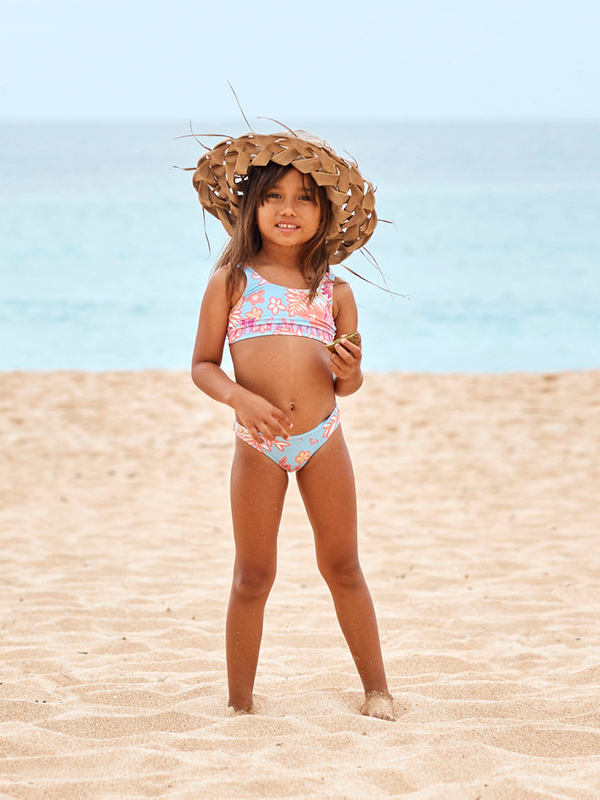 Girl's 2-7 Funny Childhood Bralette Bikini Set