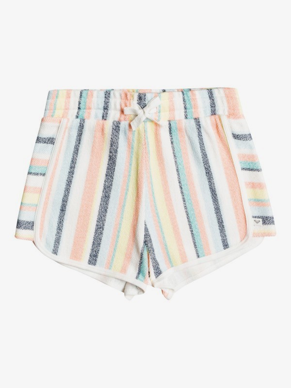 Girl's 4-16 Cute People Striped Elastic Waist Shorts
