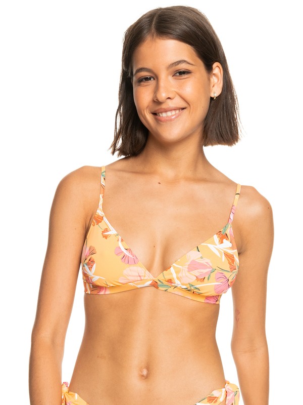 Printed Beach Classics Fixed Triangle Bikini Top