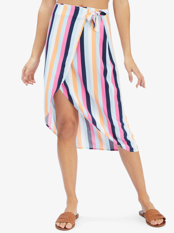Destiny Waits Midi Wrap Skirt - Click Image to Close