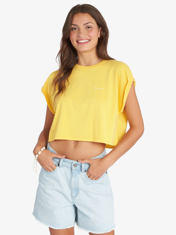 Retro Sunny Day Cropped Dolman T-Shirt