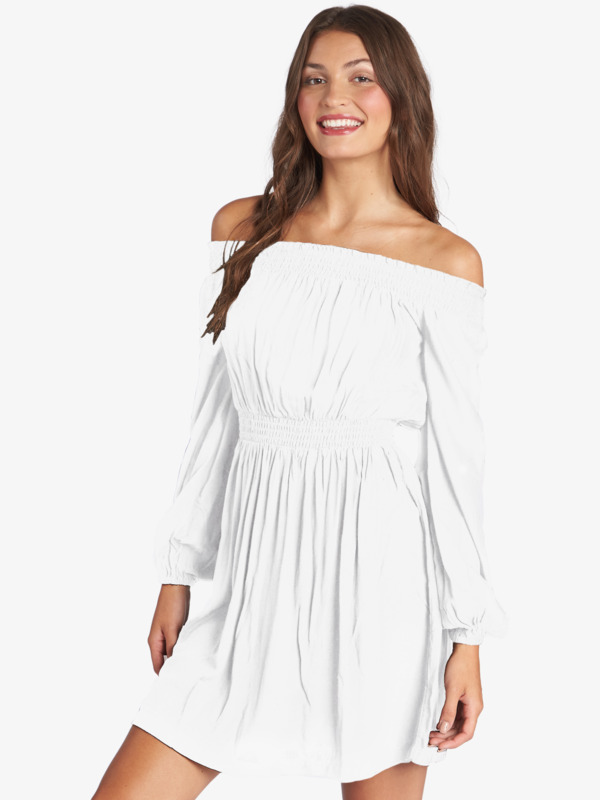 Dream Escape Woven Off The Shoulder Dress