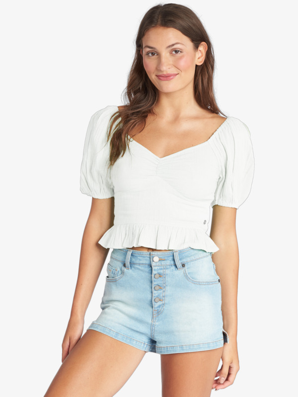 Life Mirage Woven Puff Sleeve Top
