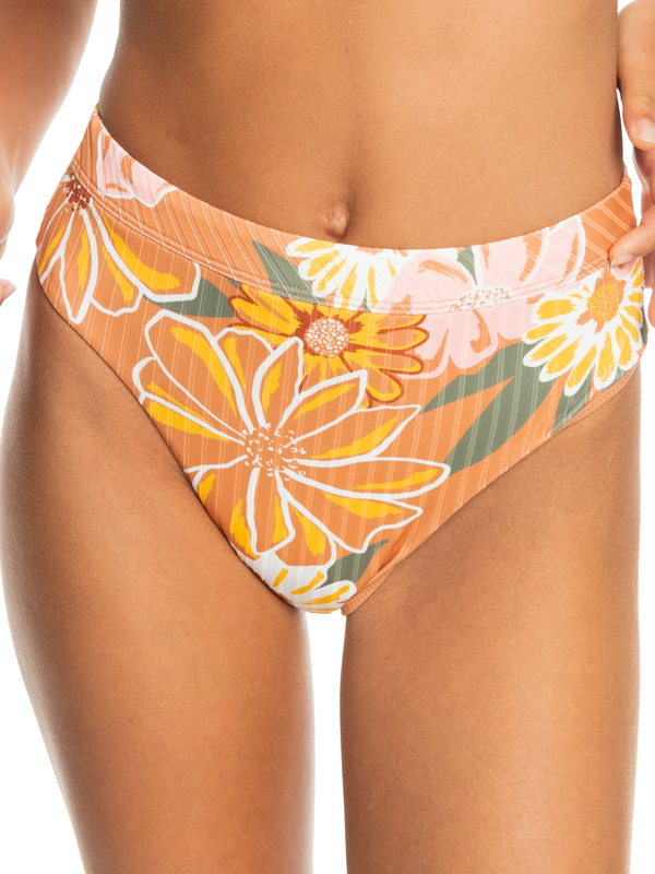 Roxy Love Rib The Shorey High Rise Bikini Bottoms