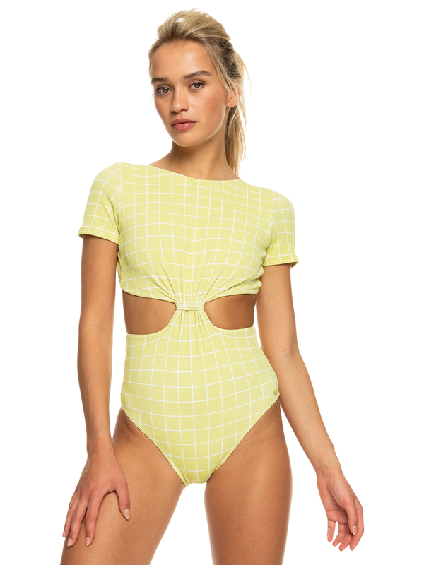 Salty Shine Short-Sleeve One-Piece UPF 50 Swimsuit