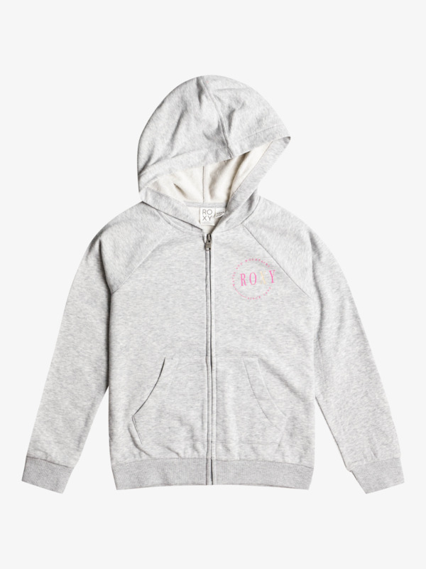 Girl's 4-16 Happinessever Zip-Up Hoodie - Click Image to Close