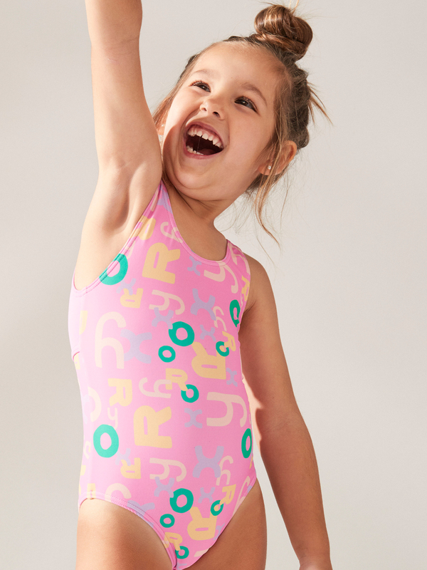 Girl's 2-7 Funny Bambino One-Piece Swimsuit