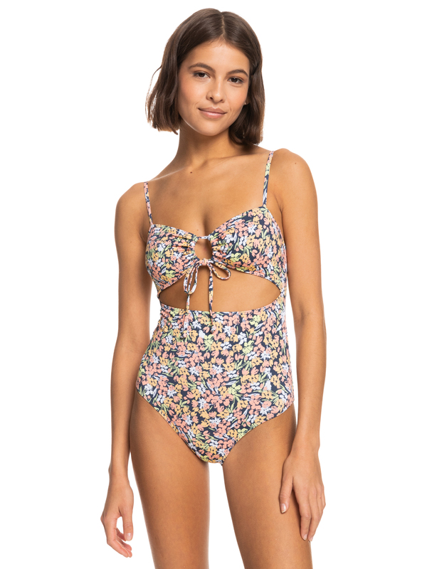 Printed Beach Classics One-Piece Swimsuit - Click Image to Close