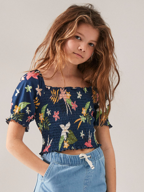 Girl's 4-16 Sunday Night Sessions Puff Sleeve Top