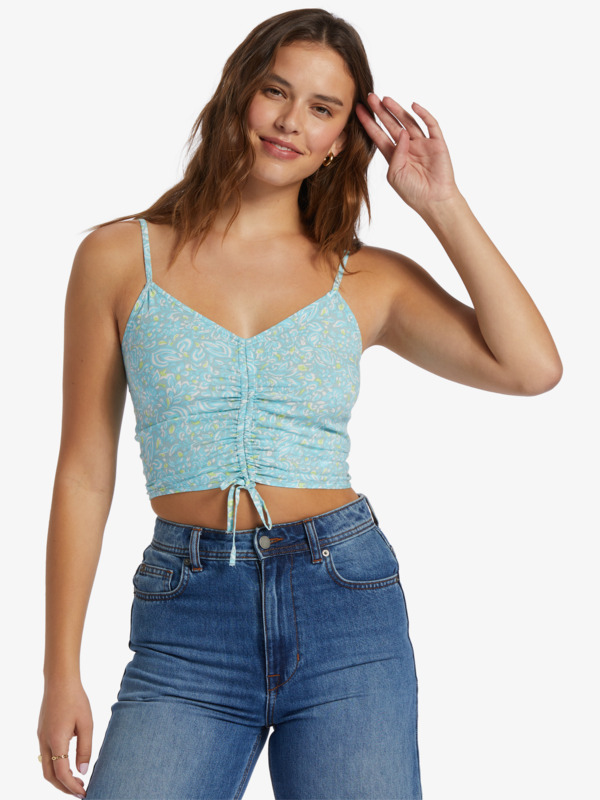 Vibrant Light Strappy Crop Top