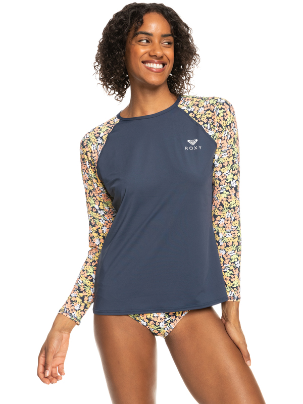 Printed UPF 50 Long Sleeve Front Zip Rashguard