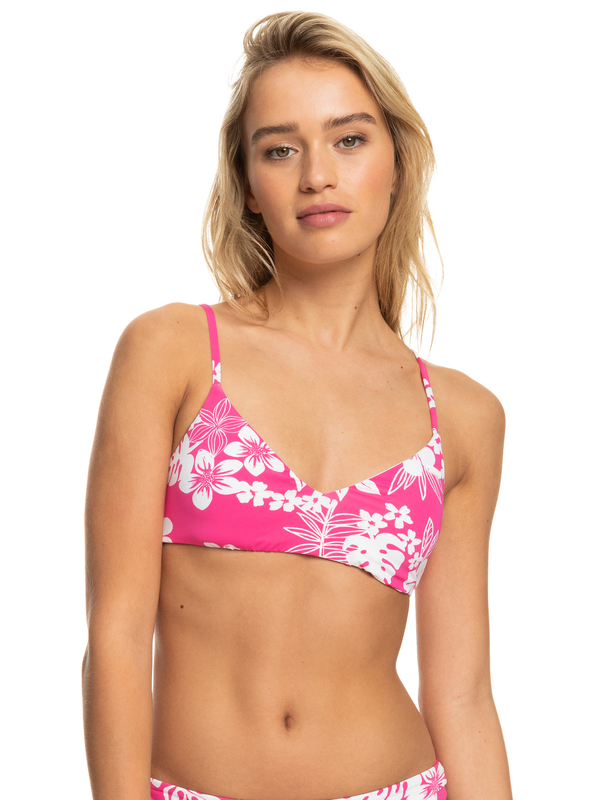 Printed Beach Classics Athletic Triangle Bikini Top